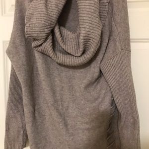 Beige cowl necked sweater